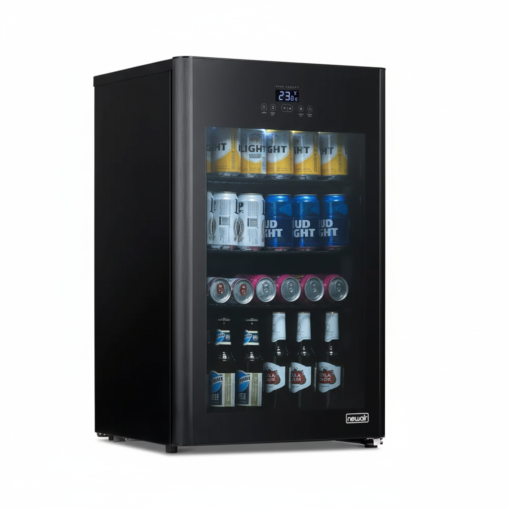 Beverage Froster 22 In. 125 (12 Oz.) Can Freestanding Cooler Beverage Fridge Chills down to 23° W/ Party and Turbo Mode