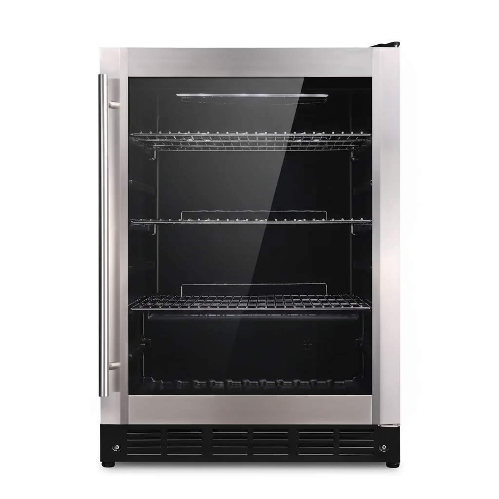 Beverage 23.4 In. 154 (12 Oz.) Can Beverage Cooler, Stainless Steel